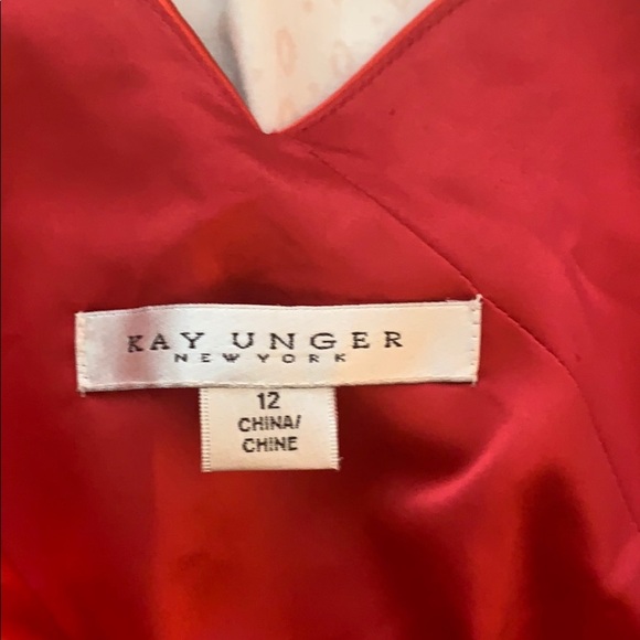 NWT KAY UNGER long evening dress with bow in excellent condition - Picture 4 of 11